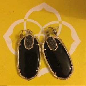 Kendra Scott earrings with druzy accent